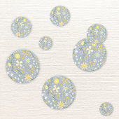 blauwe botanische wilde bloemen confetti