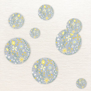  blauwe botanische wilde bloemen confetti