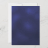 Blauwe botanische winterhuwelijk kaart (Achterkant)
