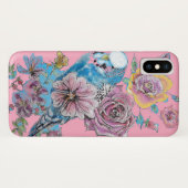 Blauwe boten Waterverf roze Case-Mate iPhone Case (Achterkant (horizontaal))