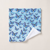 Blauwe boter bad handdoek (Wasdoekje)