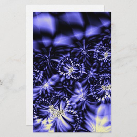 Blauwe boter briefpapier (Voorkant / Achterkant)