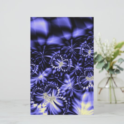 Blauwe boter briefpapier (Staand voorkant)