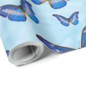 Blauwe boter cadeaupapier (Rol Hoek)