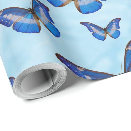 Blauwe boter cadeaupapier (Rol Hoek)