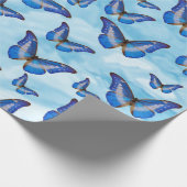 Blauwe boter cadeaupapier (Hoek)