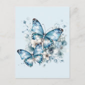 Blauwe boter feestdagenkaart (Voorkant)