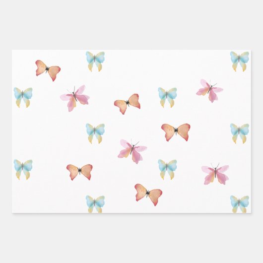 Blauwe boter inpakpapier vel (Voorkant 2)