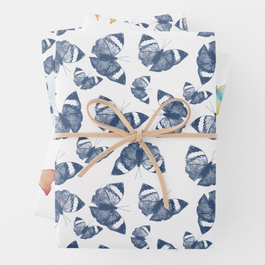 Blauwe boter inpakpapier vel (In situ)