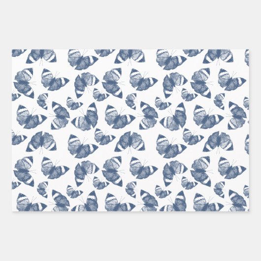 Blauwe boter inpakpapier vel (Voorkant)