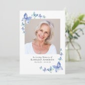 Blauwe boter | Memorial Programmakaart (Staand voorkant)