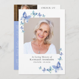 Blauwe boter | Memorial Programmakaart