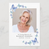 Blauwe boter | Memorial Programmakaart (Voorkant)