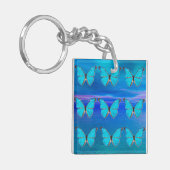 Blauwe boter sleutelhanger (Voorkant Links)