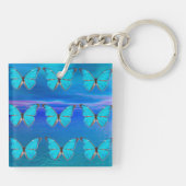 Blauwe boter sleutelhanger (Achterkant)