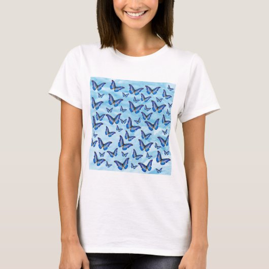 Blauwe boter t-shirt (Voorkant)