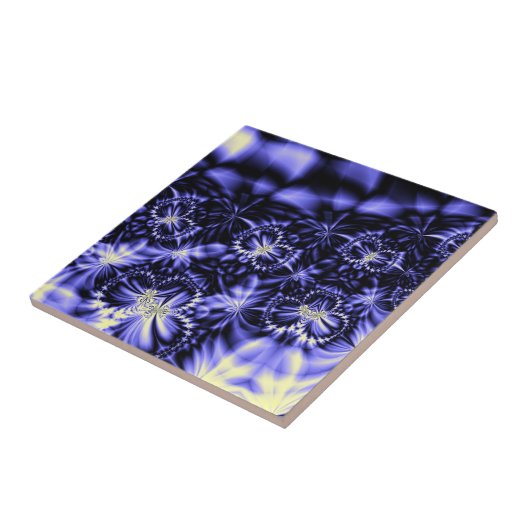 Blauwe boter tegeltje (Zijkant)