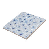 Blauwe boter tegeltje (Zijkant)