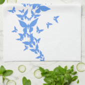 Blauwe boter theedoek (Gevouwen)