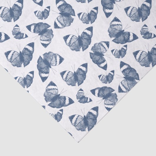 Blauwe boter tissuepapier (Detail)