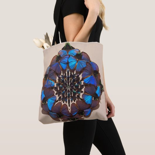 Blauwe boter tote bag (Dichtbij)