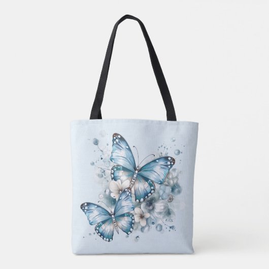 Blauwe boter tote bag (Achterkant)