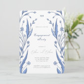 blauwe boterbloem kaart (Staand voorkant)