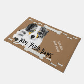 Blauwe Botten voor susie en honden Grote Doormat Deurmat (Schuin)