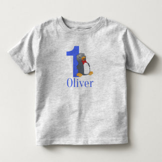 Blauwe boys 1st Birthday - Oliver Birthday Kinder Shirts
