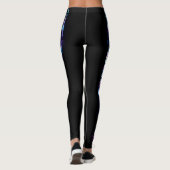 Blauwe brand leggings (Achterkant)
