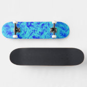 Blauwe brand persoonlijk skateboard (Horizontaal)