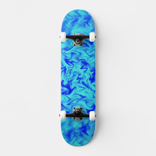 Blauwe brand persoonlijk skateboard (Voorkant)