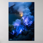 Blauwe brand poster (Voorkant)