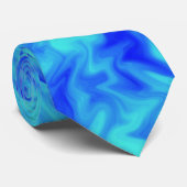 Blauwe brand stropdas (Opgerold)