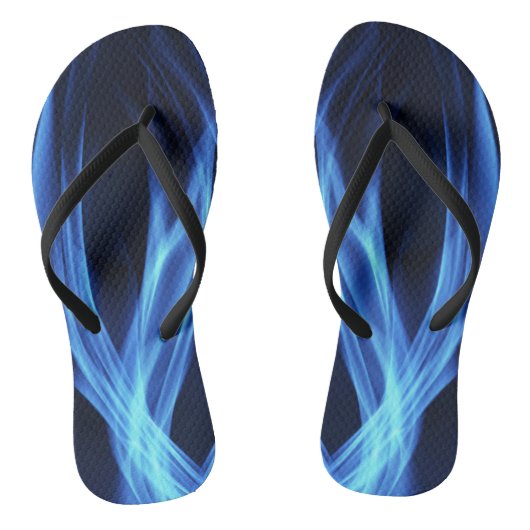 Blauwe brand teenslippers (Voetbed)