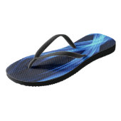 Blauwe brand teenslippers (Schuin)