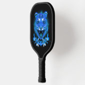 Blauwe brandblustijkat pickleball paddle (Links)