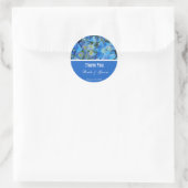 blauwe brandkranen dank u ronde sticker (Tas)