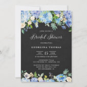 Blauwe brandkranen en Rozen ChalkboardVrijgezellen Kaart (Voorkant)