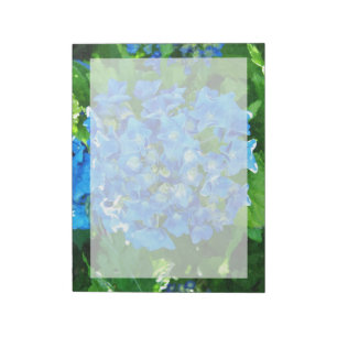Blauwe brandkranen. Florale fotografie Notitieblok