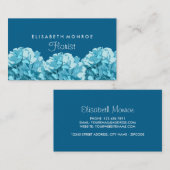 Blauwe brandkranen, geboriderd visitekaartje (Voorkant / Achterkant)