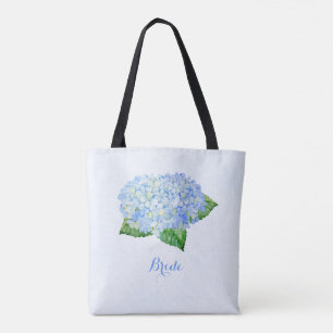 Blauwe brandkrans tote bag
