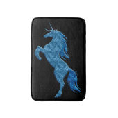 Blauwe brandweer Unicorn Bath Mat (Voorkant Verticaal)