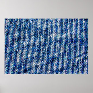 Blauwe breinwol textuur camouflage foto backgroun poster