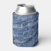 Blauwe breiwol, close-up foto achtergrond. blikjeskoeler (Blikje Voorkant)