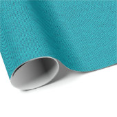 Blauwe breiwol textuur close-up cadeaupapier (Rol Hoek)