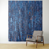 Blauwe Brick Hip Hop Birthday Party Foto achtergro Wandkleed (In situ)