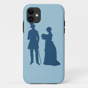 blauwe bride groom iphone case