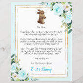 Blauwe brief van paasbundel aan kind (Voorkant)