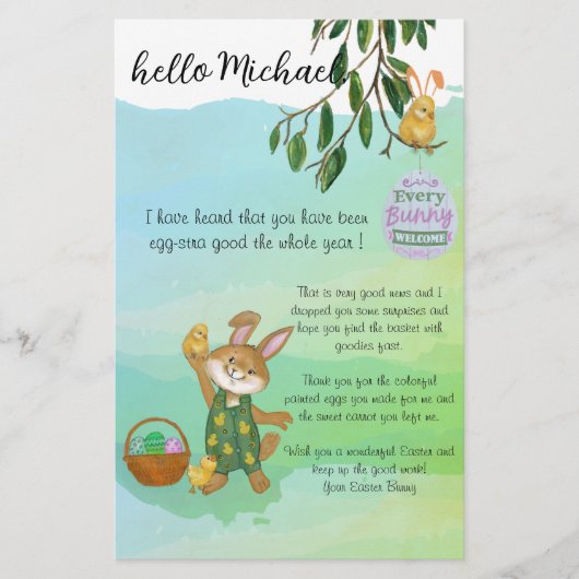  Blauwe Brief Van Paashaas (Voorkant)